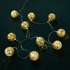 Gold Disco Ball String Lights, Christmas Party or Nye - 5ft