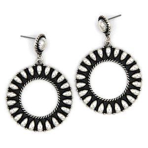 Western Round Bubble Earrings
