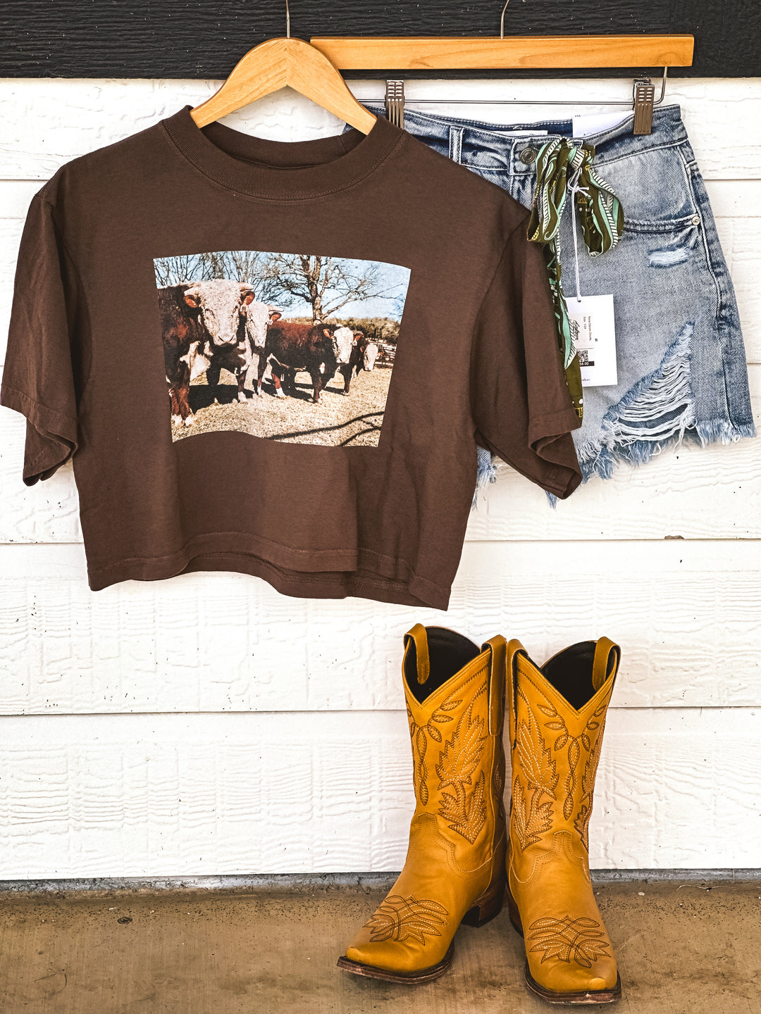The Hereford Herd Crop Tee