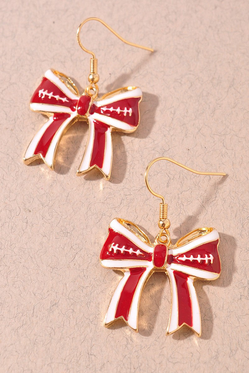 Game Day Ribbon Earrings