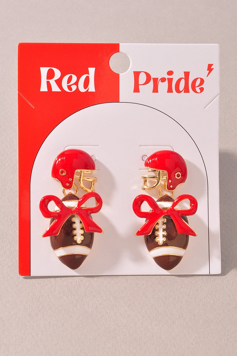 Game Day Helmet Earrings