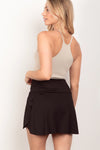 Black Crossover Active Skirt