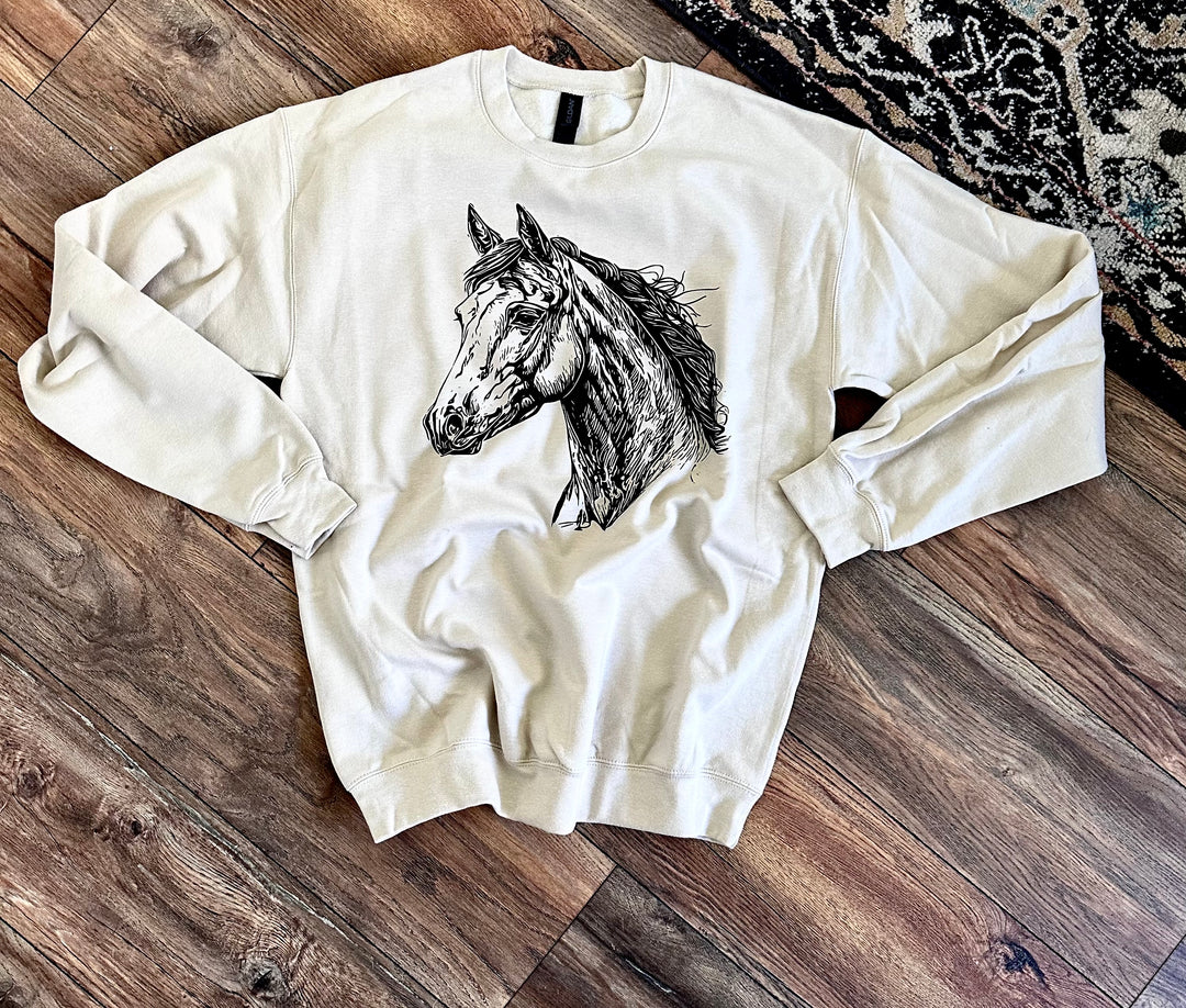 Horse Head Crewneck- Preorder