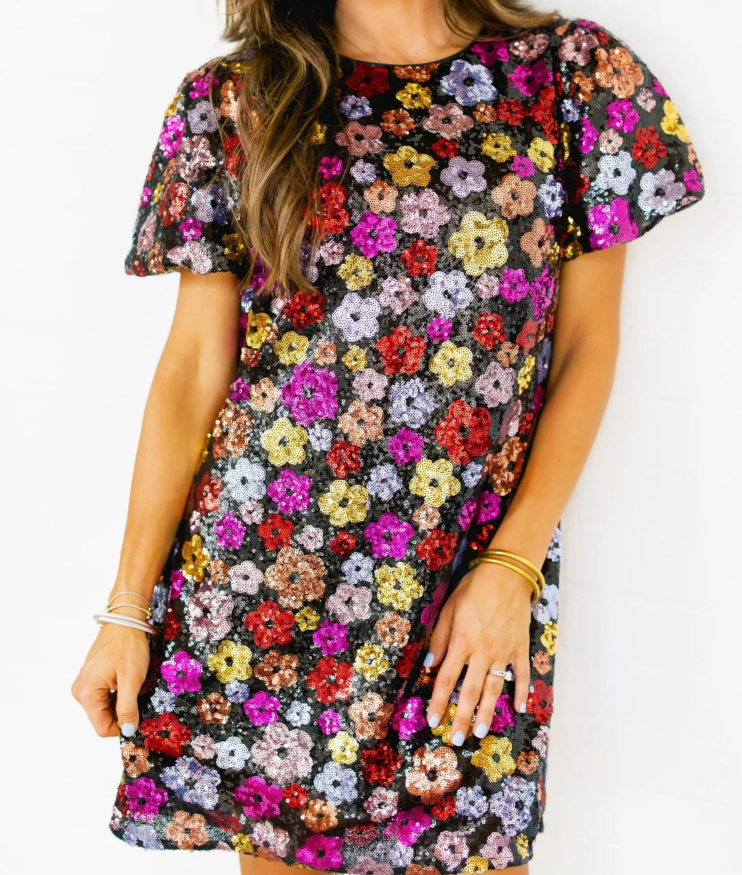 The Sequin Flower Dress