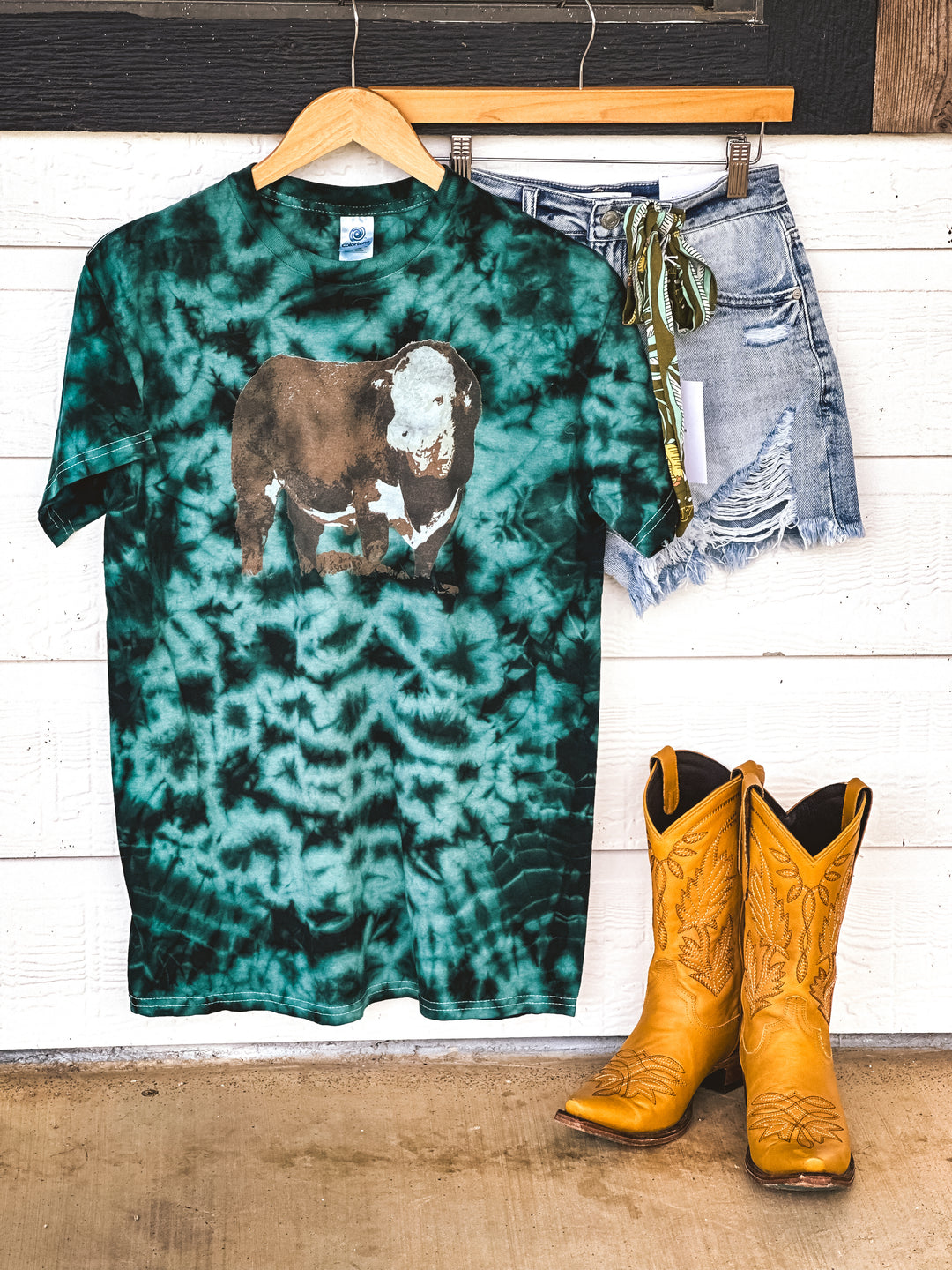 The Hereford Bull Tie Dye Tee