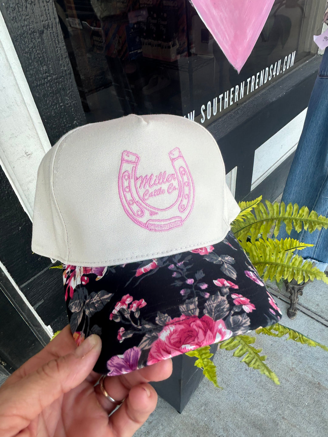 Floral Brim Miller Cattle Co Hat