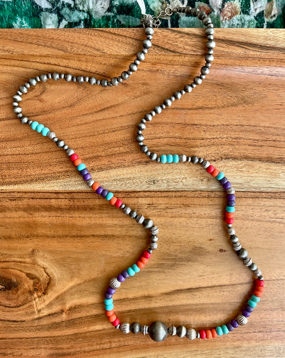 Multi Bead Western Pearl Necklace