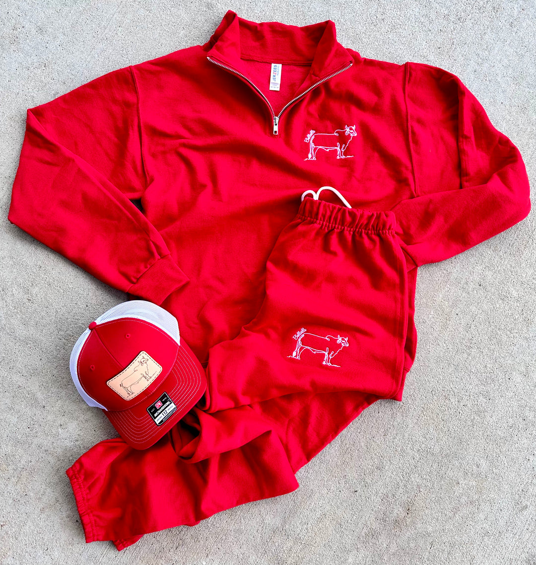 Embroidered Brahma Sweatpants