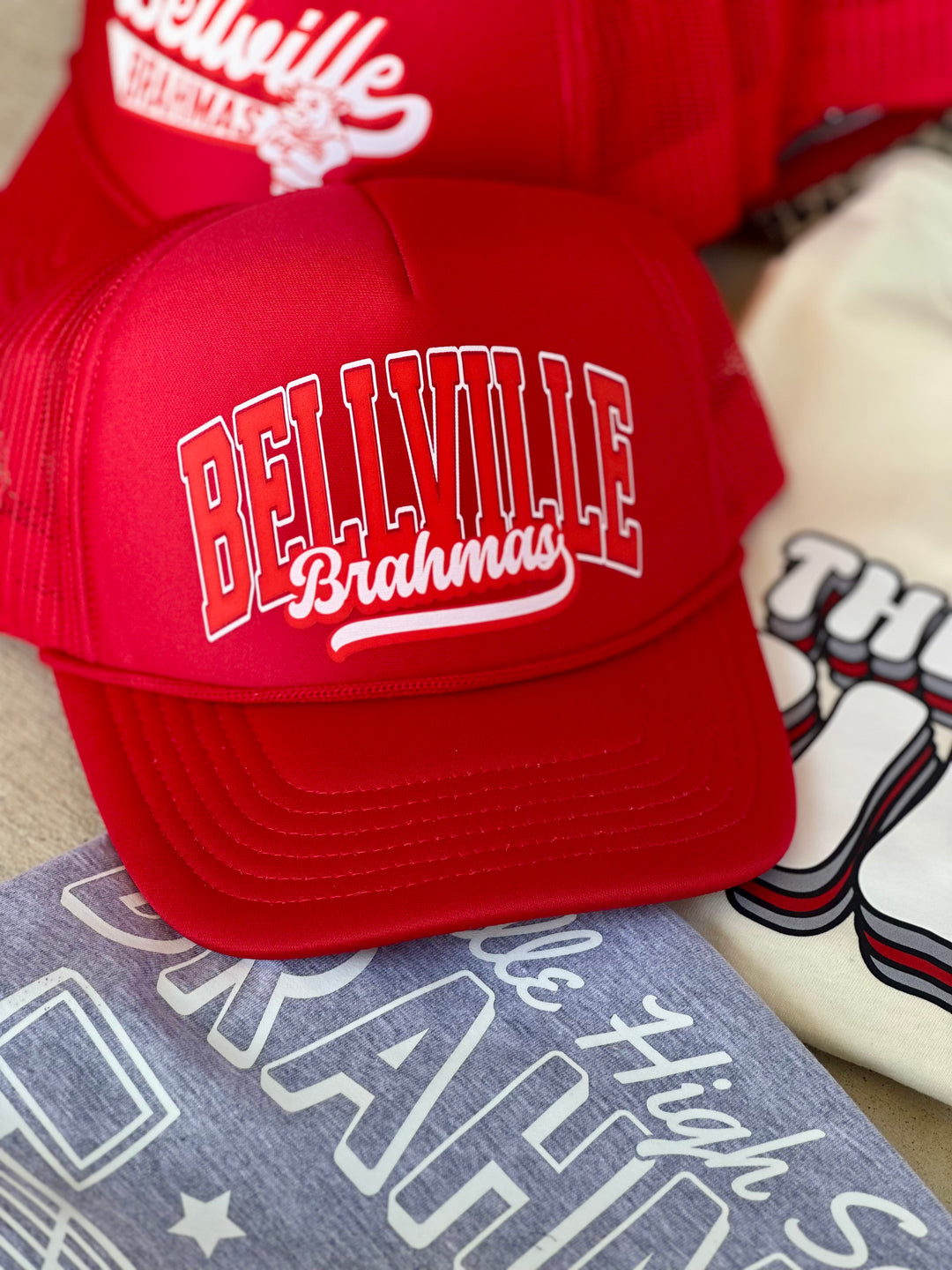 Bellville Brahma Red Trucker Hat