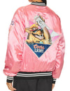 Coors Beer Wolf Time Bomber Jacket - Blush Pink