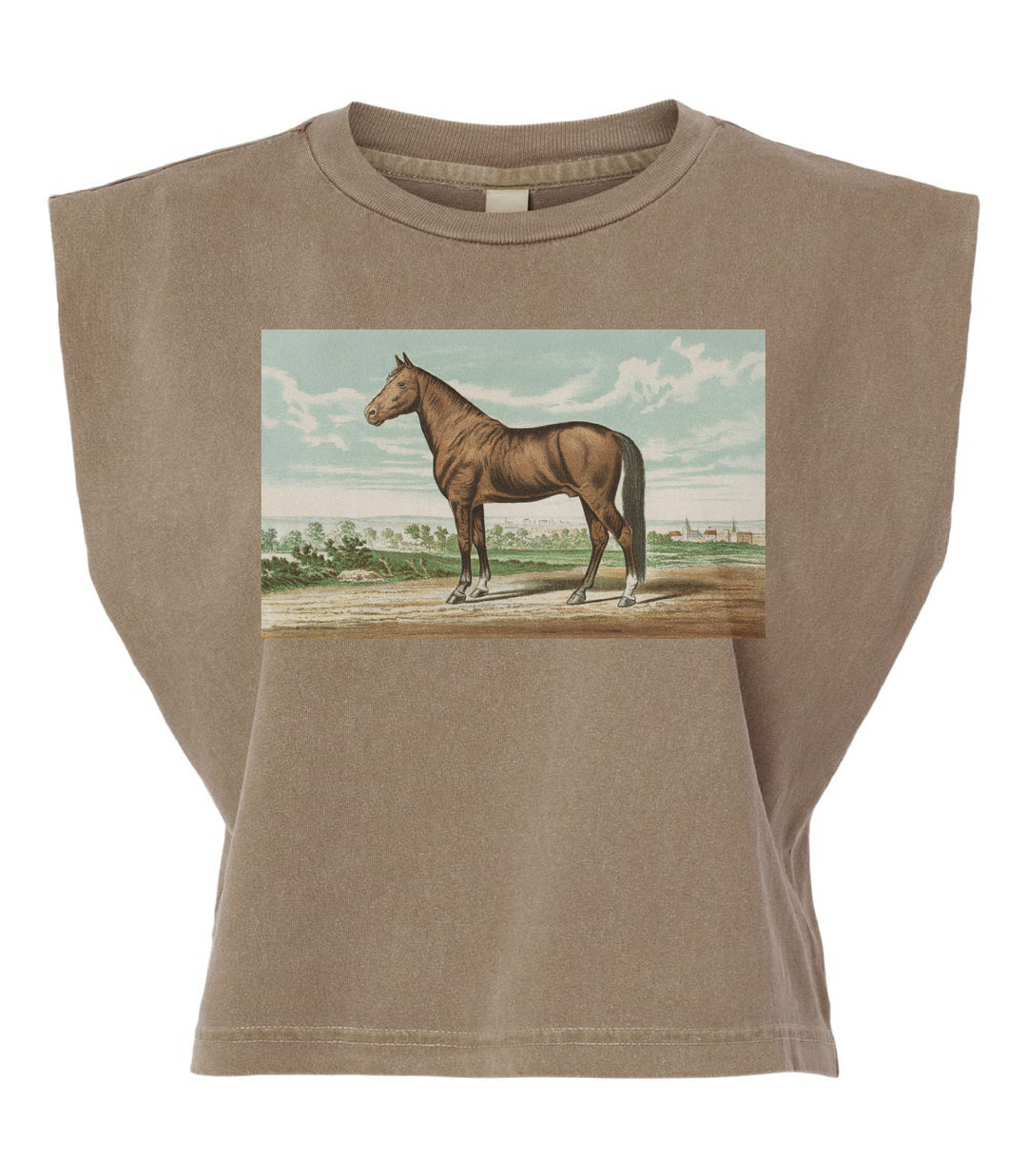 Vintage Horse Painting Tank-Preorder