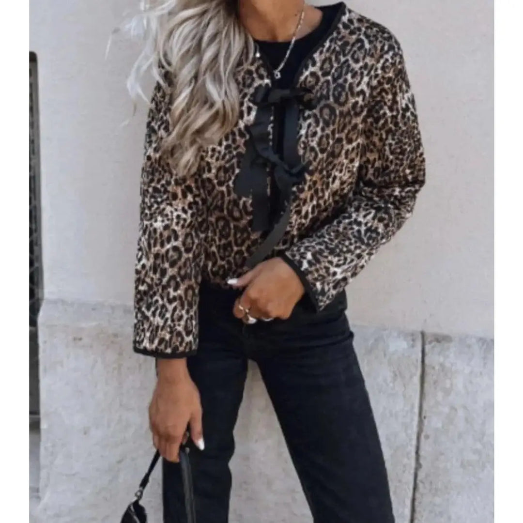 Leopard Bow Jacket