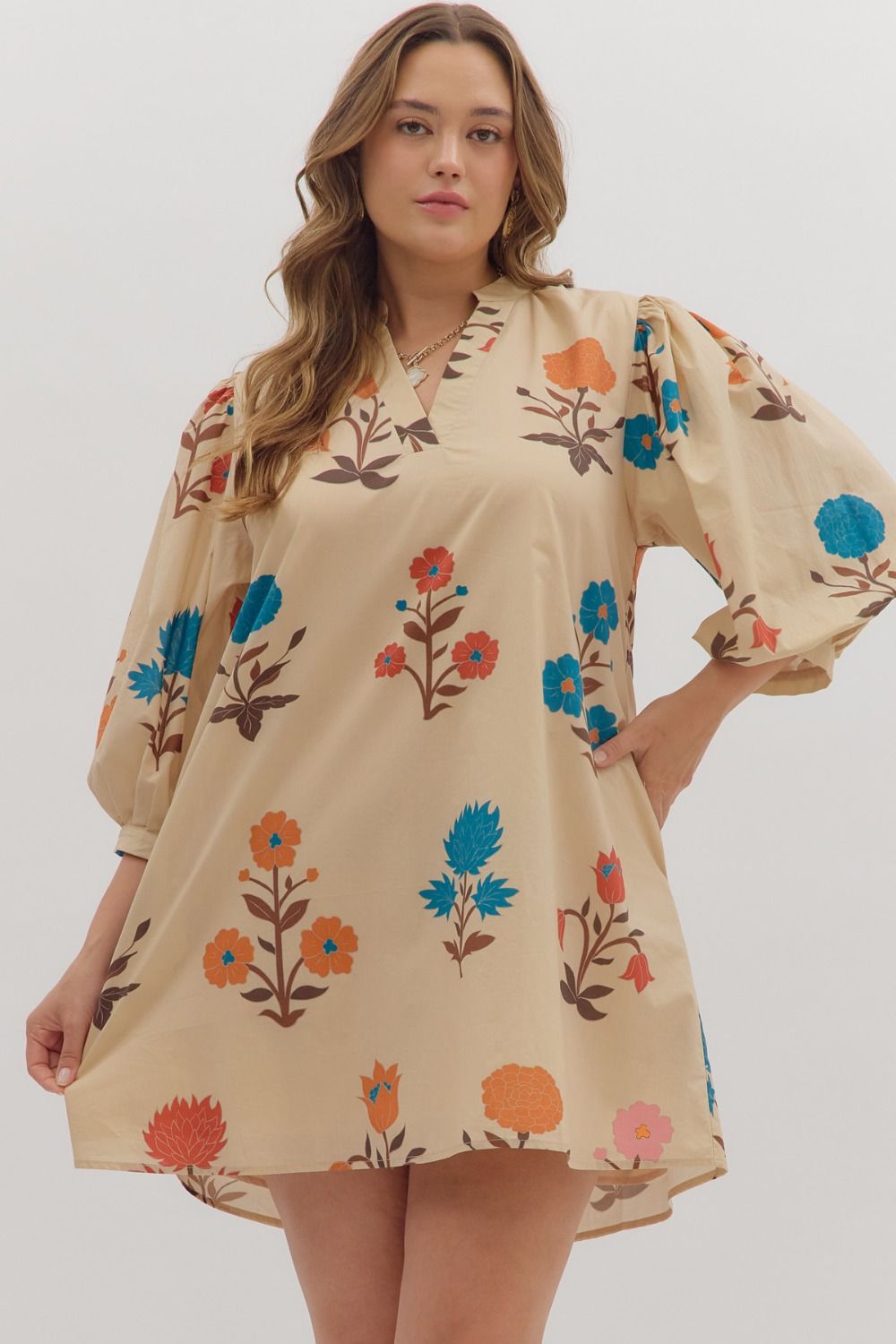 Ecru Flower Dress