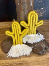 Fabric Cactus Earrings