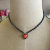 Western Pearl Heart Pendant Necklace