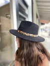 Panama Hat with Leopard Band