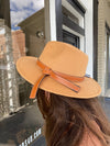 Leather Knotted Band Felt Hat