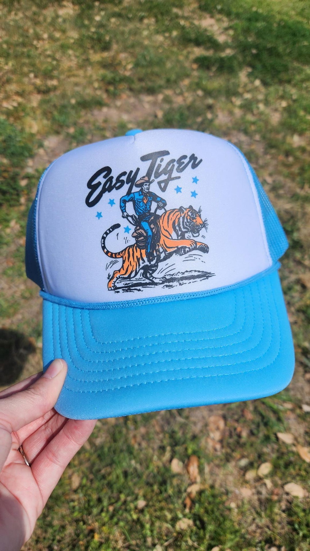 Easy Tiger Trucker Cap-Blue