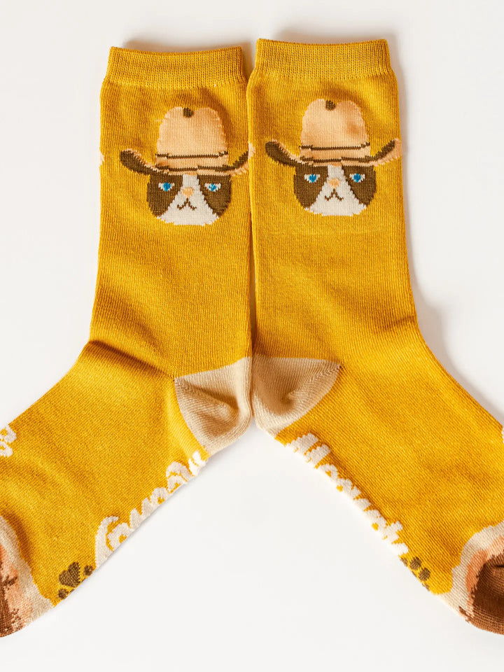 Meowdy Partner Western Socks