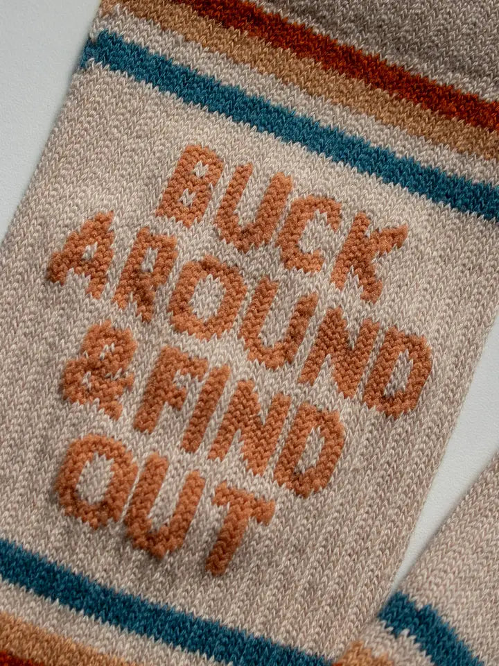 Buck Around and Find Out Western Socks