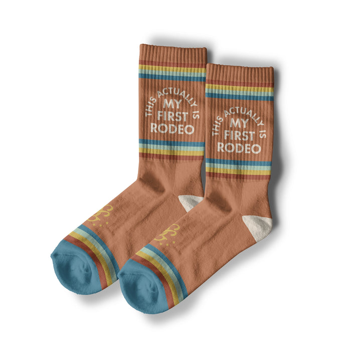 Actually My First Rodeo Western Socks