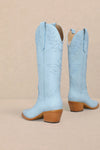 Baby Blue Adel Boots