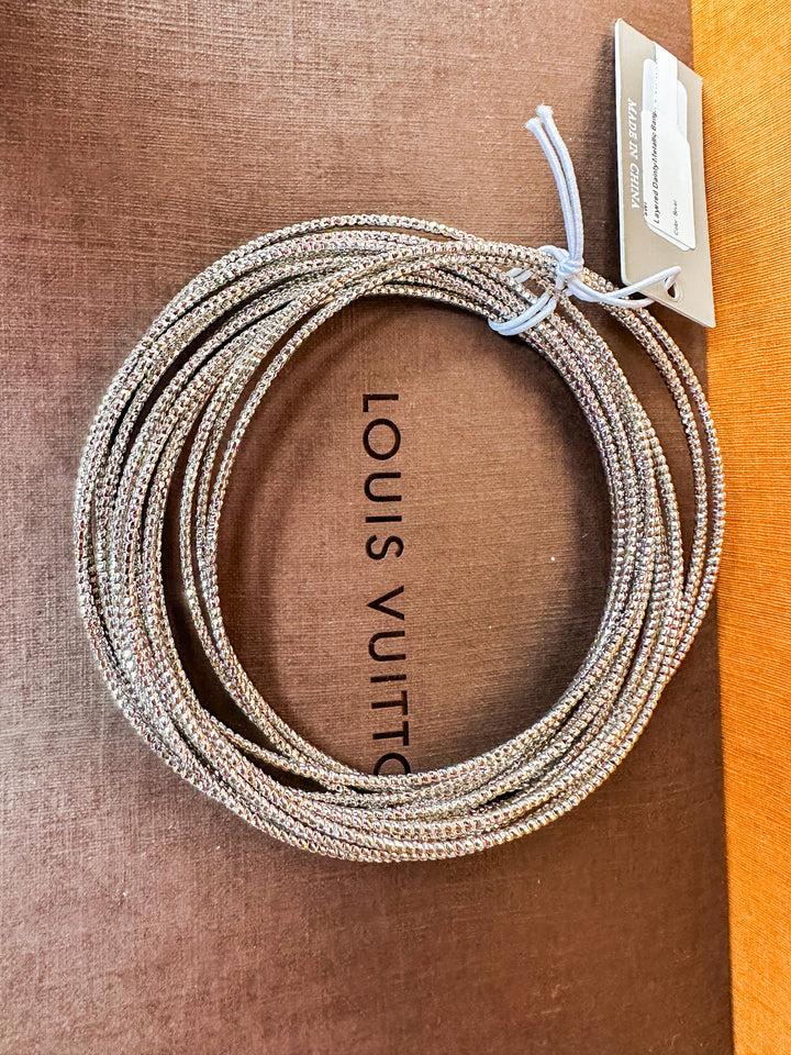 Layered Dainty Metallic Bangle Bracelet Set