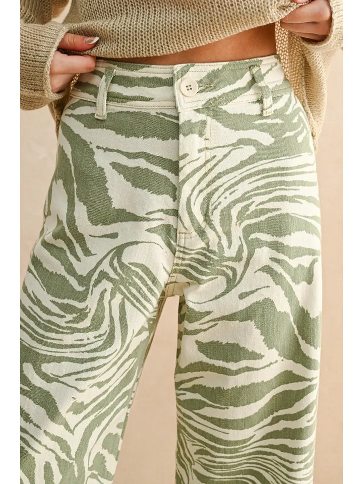 The Zebra Pants-Olive