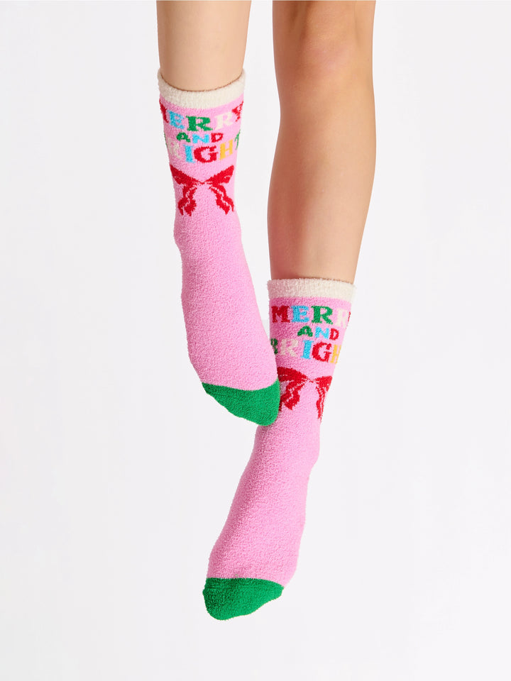 "Merry & Bright" Socks