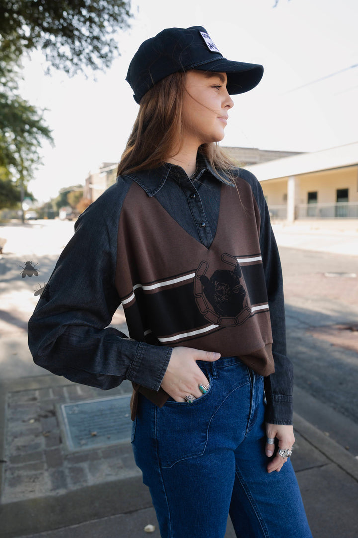 Calling em’ Home Angus Top