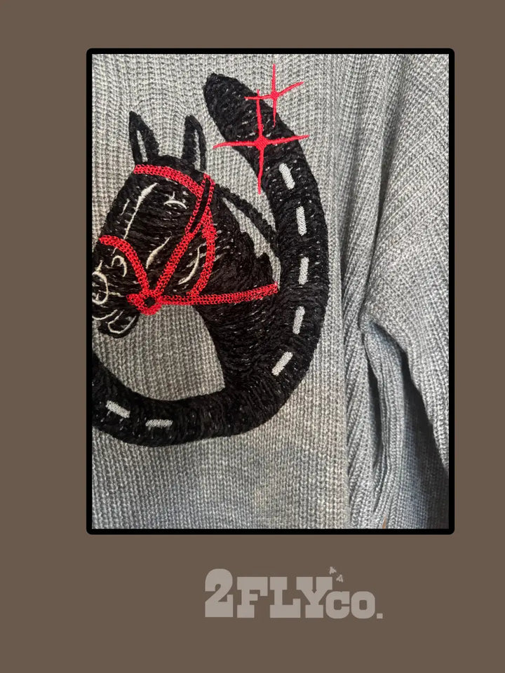 Vintage Luck *Grey Sweater