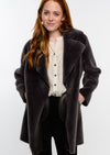 Faux Fur & Suede Coat by Ivy Jane