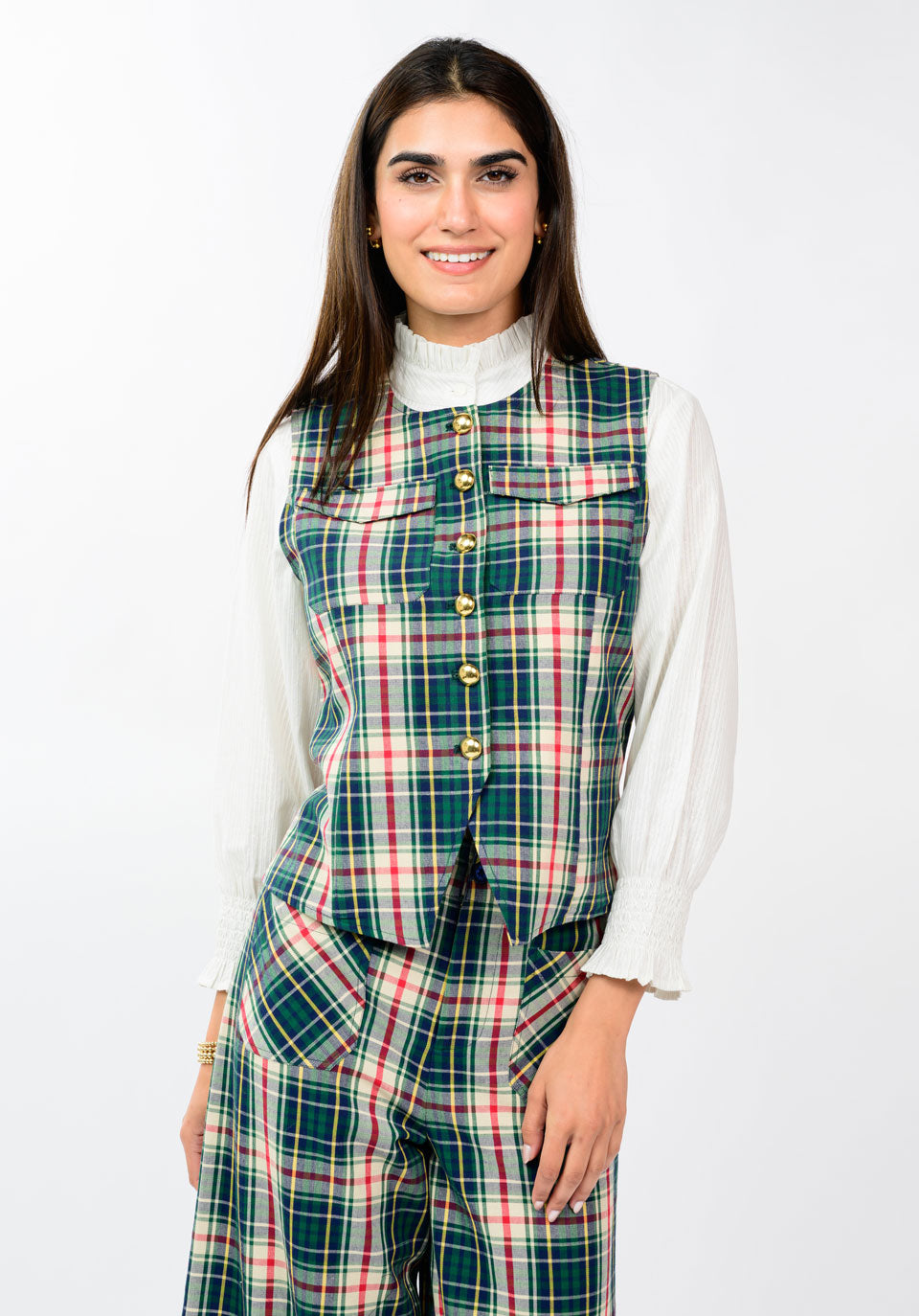 Tartan Plaid Vest by Ivy Jane