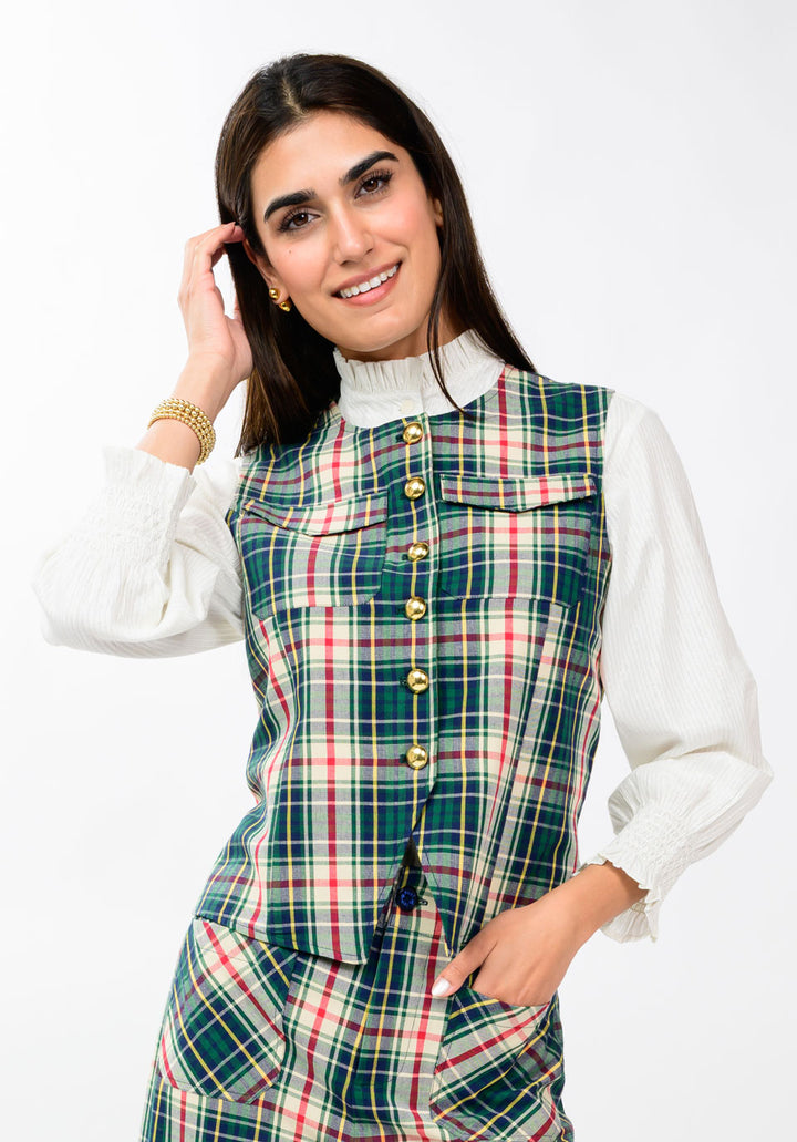 Tartan Plaid Vest by Ivy Jane