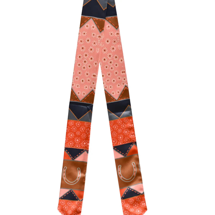 Frontier Bound Quilted Patchwork Twilly Scarf