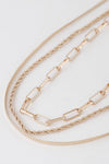 Mixed Chain Layered Necklace