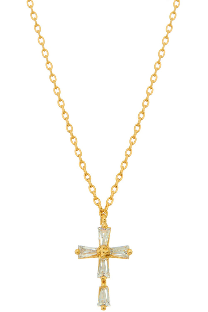 Crystal Cross Necklace