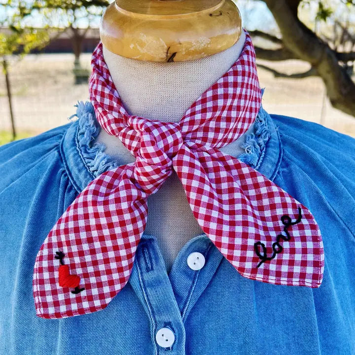 My Love  Embroidered Bandana