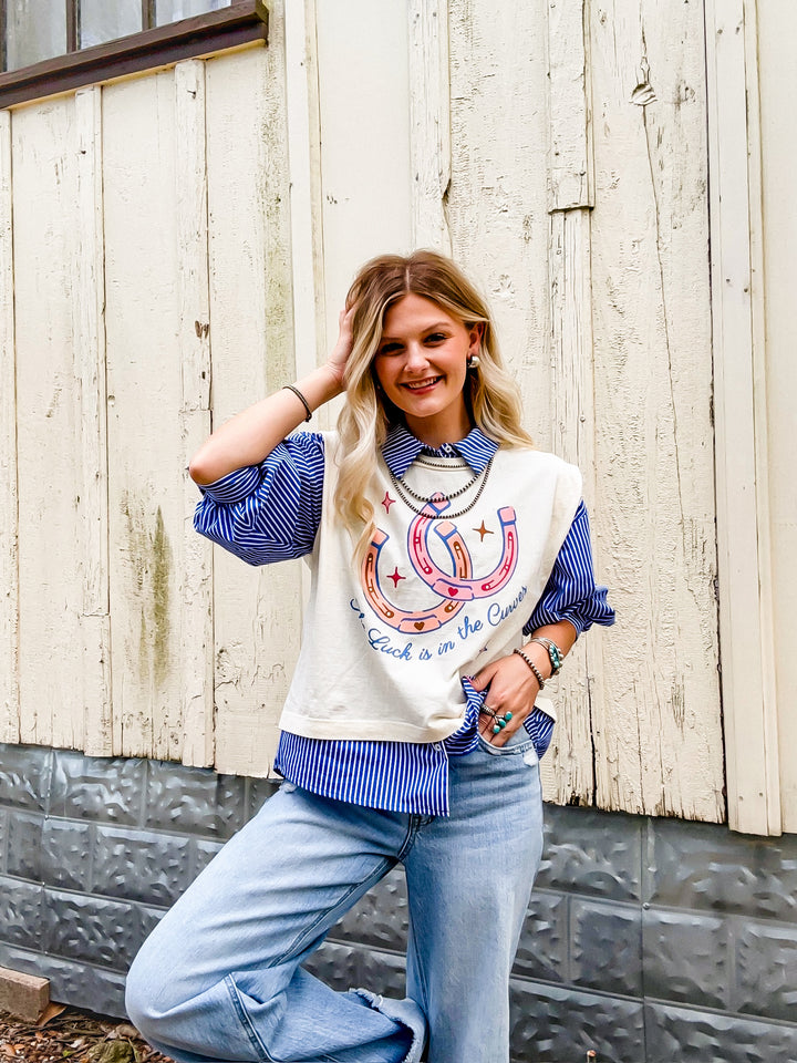 The Luck in the Curves Boxy Tank