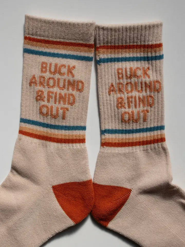 Buck Around and Find Out Western Socks