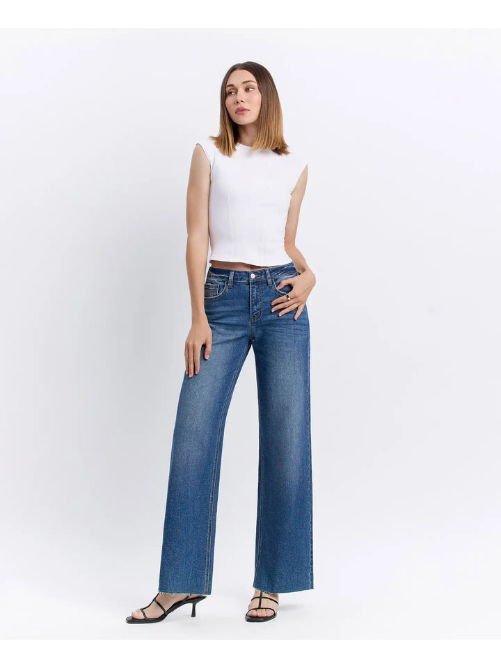 Ingeniously Raw Cuff Jeans