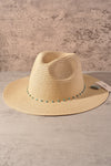 Turquoise Band Panama Hat