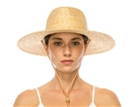 Natural Straw Rancher Hat w/ Chin Cord