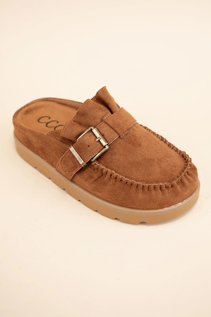 Effy Ruffle Slip-On Moccasin Mule