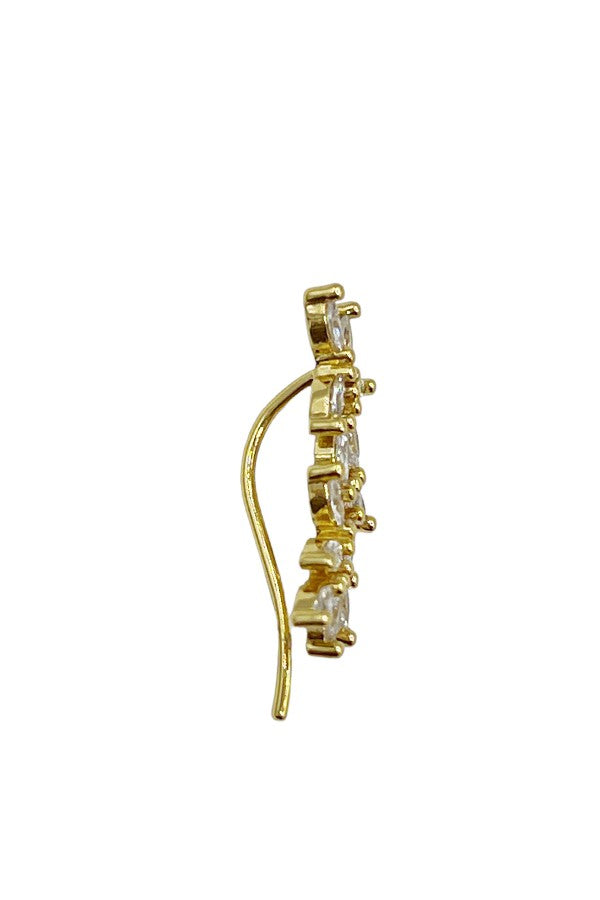 CZ Gold Dipped Ear Crawler