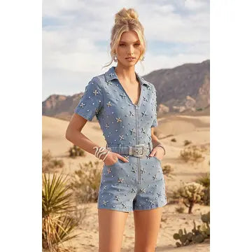 Rhinestone Romper