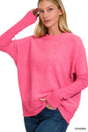Fuchsia Hacci Sweater