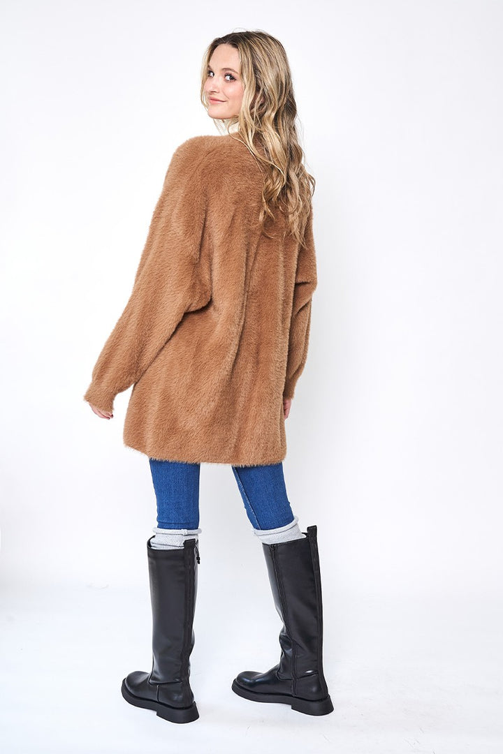 Faux Fur Cardigan