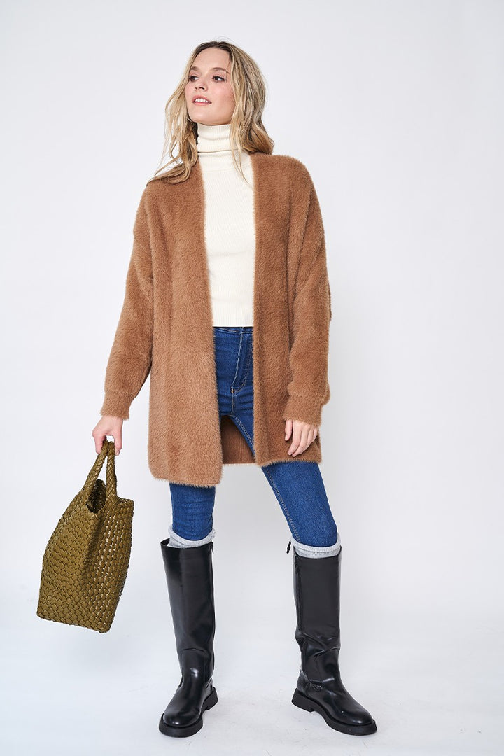 Faux Fur Cardigan