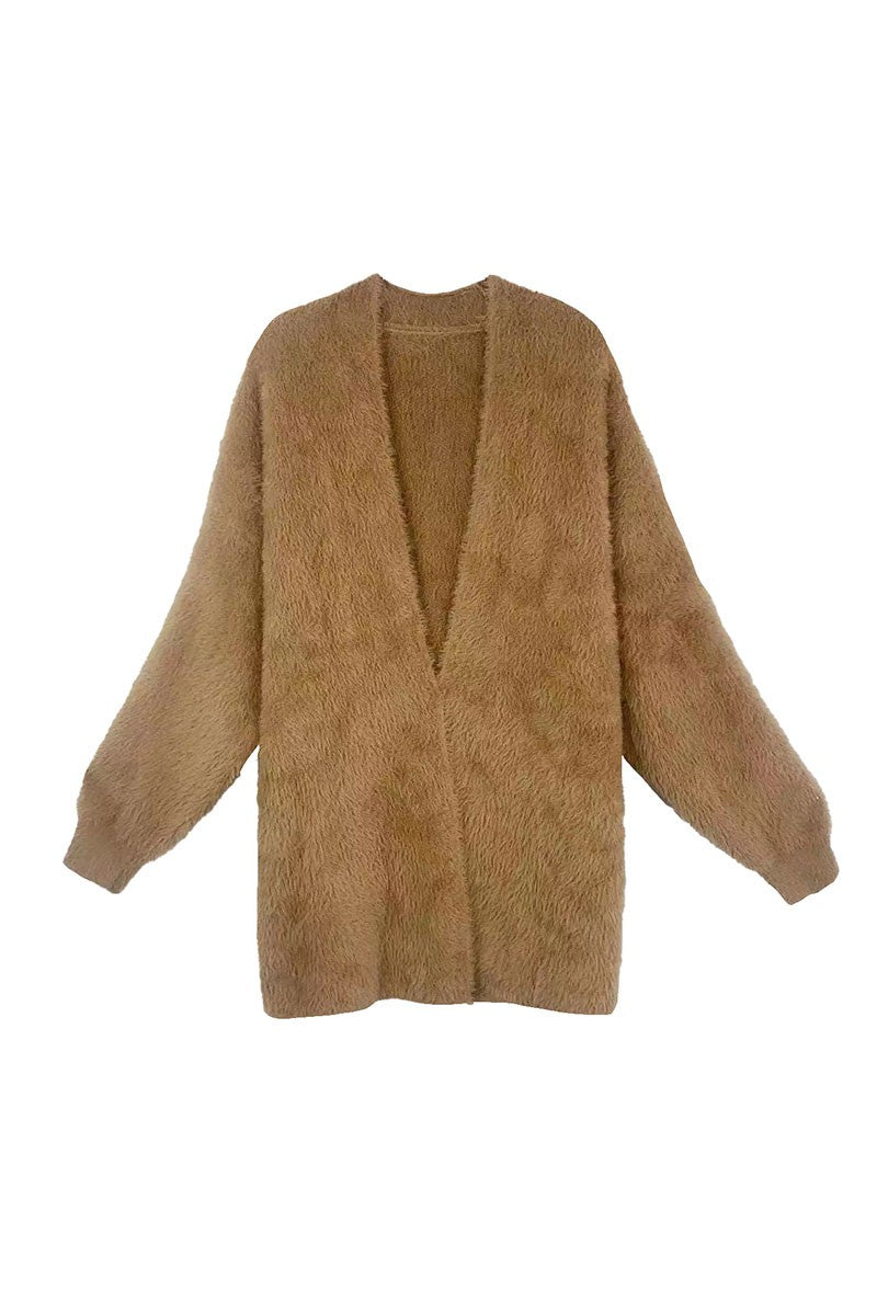 Faux Fur Cardigan